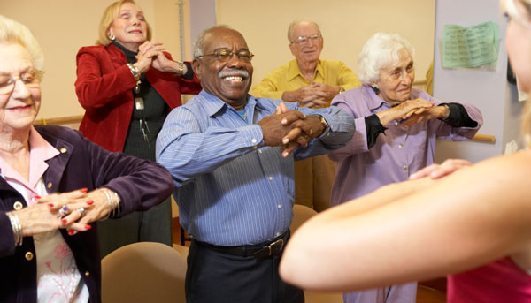 seniors exercising