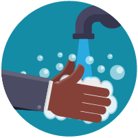 icon of hand washing